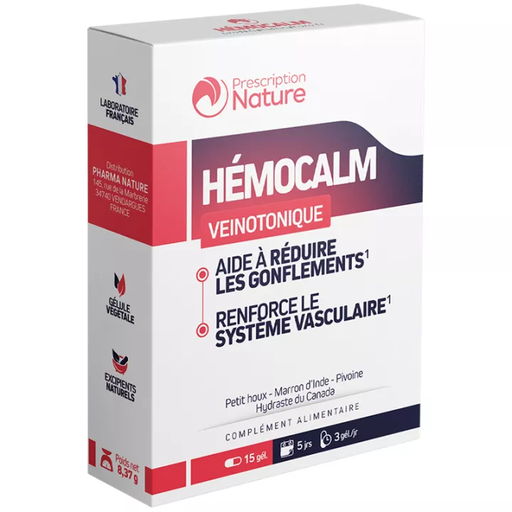 Prescrição Nature Hemocalm 15 Cápsulas