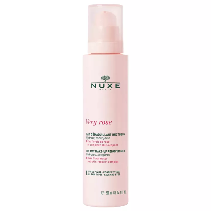 Nuxe Lait Démaquillant Onctueux Very Rose 200 ml