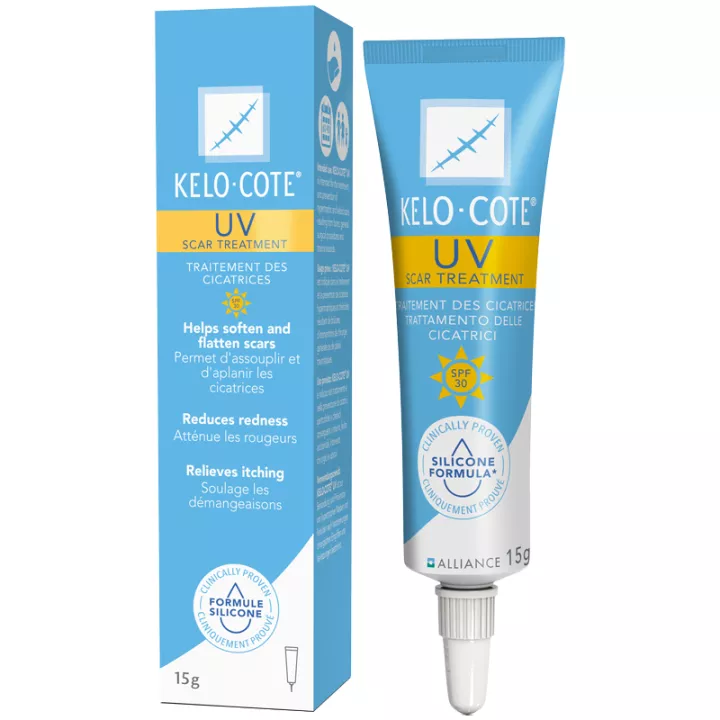 KELO-COTE UV Gel treatment scars with sunscreen