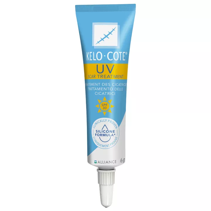 Kelo-Cote Gel UV cicatrizes tratamento com filtro solar