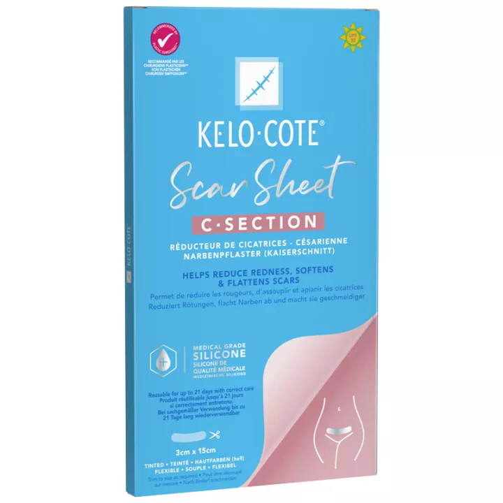 Curativo de silicone para redução de cicatrizes Kelo-Cote