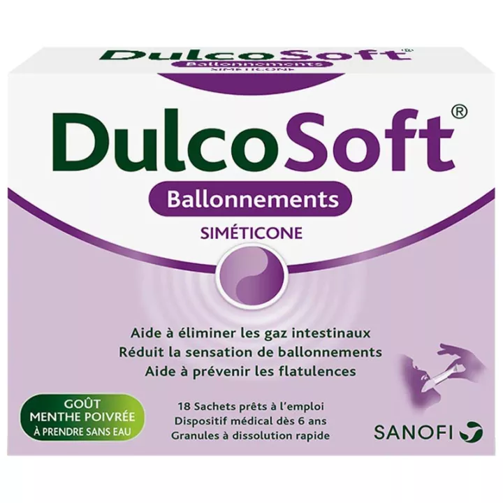 DulcoSoft Hinchazón (Dulcogas) Gases Intestinales 18 sobres