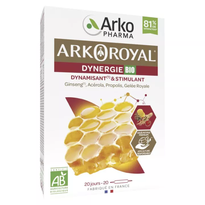 Arkoroyale Organic Dynergie 20 Phials