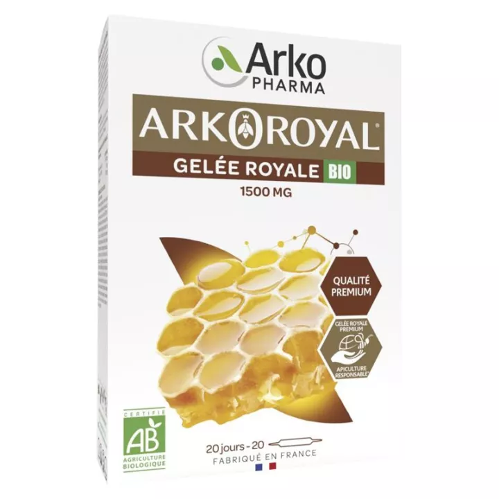Arkopharma Arko Royale Biologische Koninginnengelei 1500mg 20 flacons 10ml