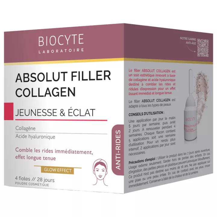 Biocyte Anti-rimpel Absolut Filler Collageen Jeugd & Uitstraling 4 flacons