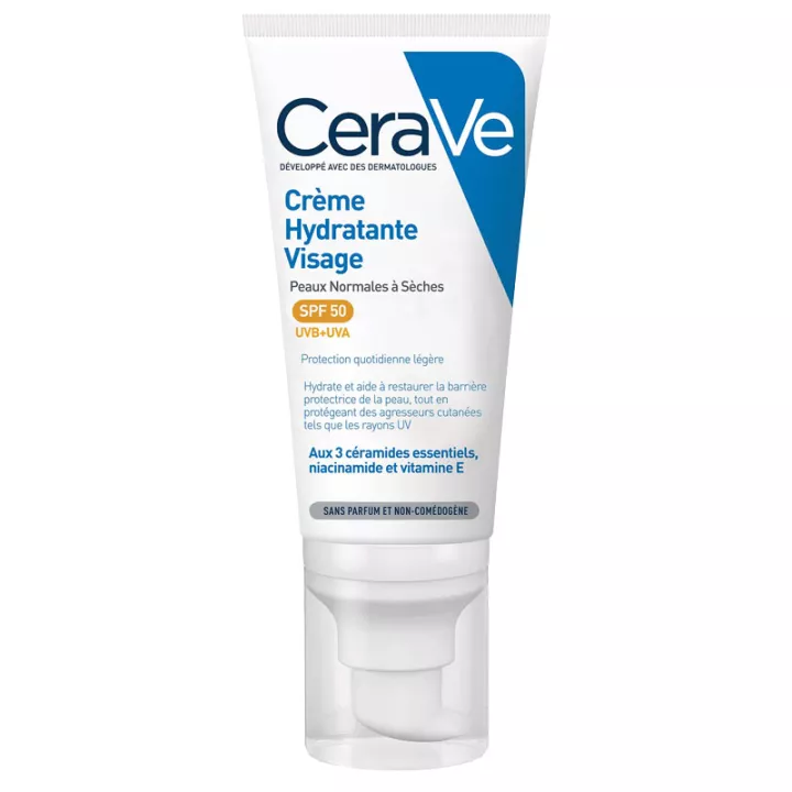 CeraVe Crème Hydratante Visage SPF 50 52 ml