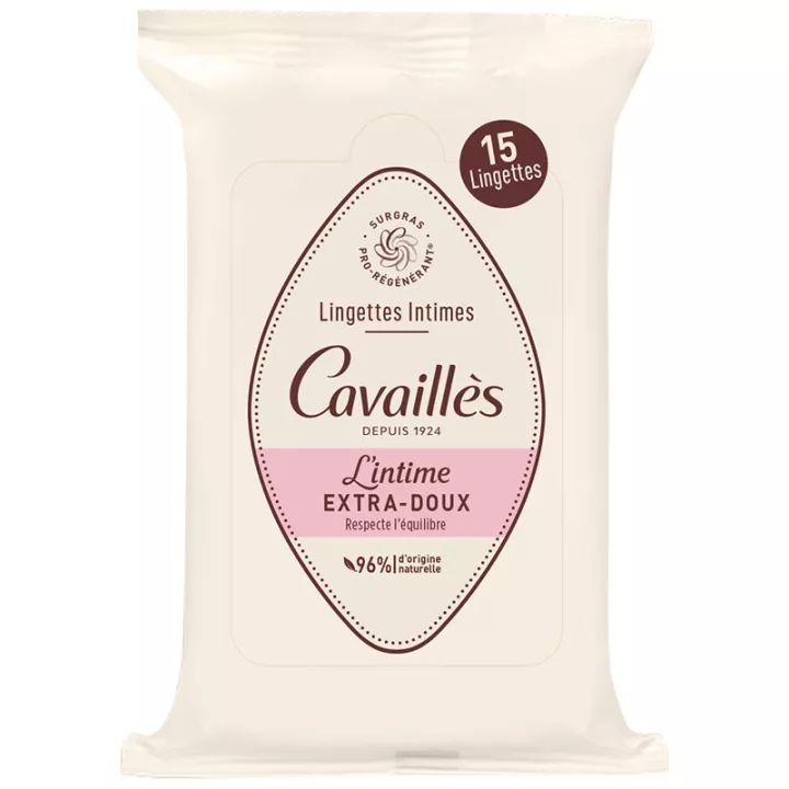Влажные салфетки для интимной гигиены Rogé Cavaillès Extra Gentle x15