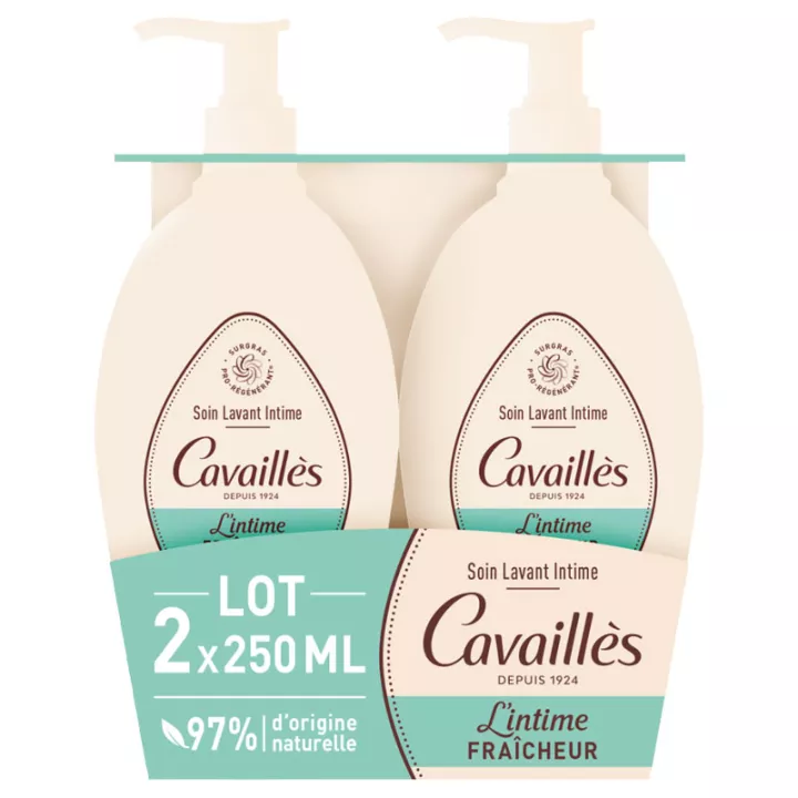 Cavaillès Soin Lavant Intime Fraîcheur 2x250 ml