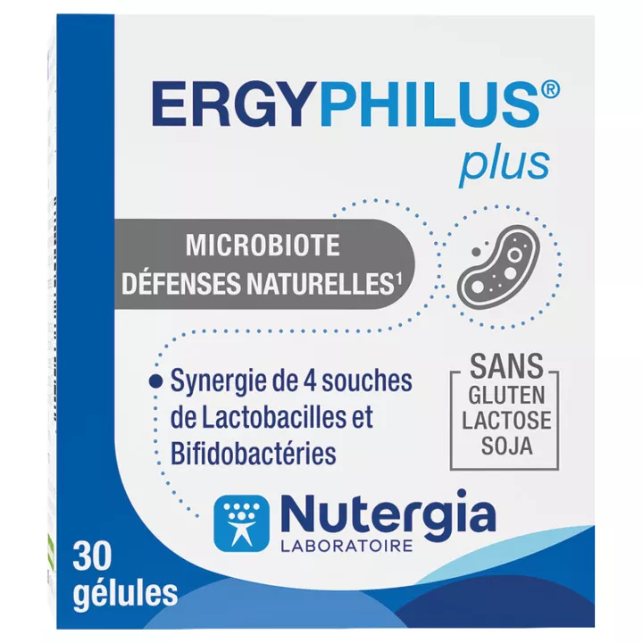 Ergyphilus Plus Nutergia Microbiote Défenses Naturelles 30 gélules