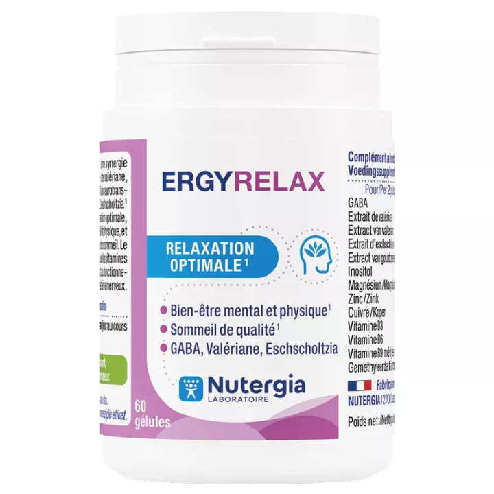 Ergyrelax Nutergia Relaxation Optimale 60 gélules