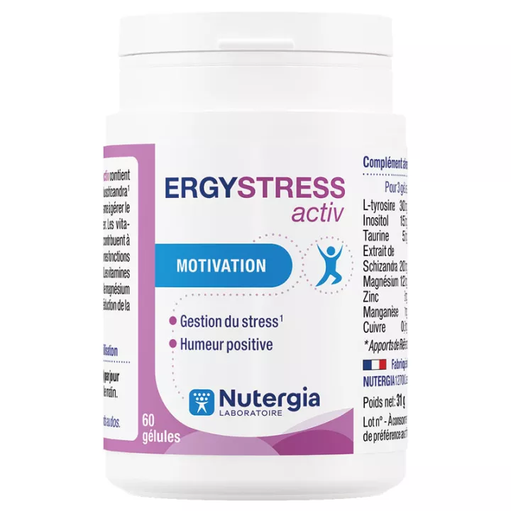 ERGYSTRESS Activ NUTERGIA Motivatie Angst 60 capsules