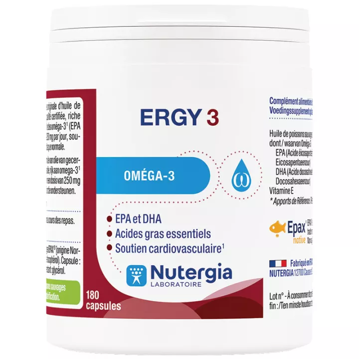 Nutergia Ergy 3 Omega 3 cápsulas