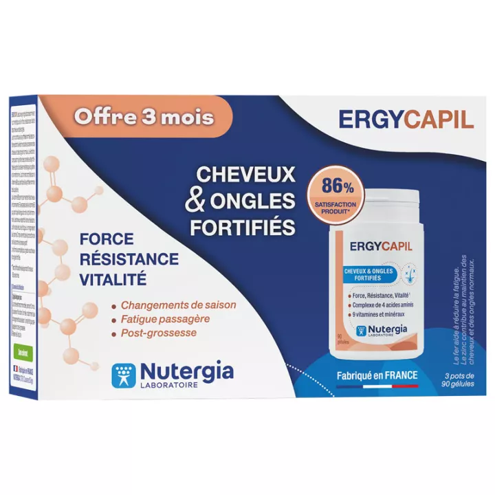 Nutergia Ergycapil Fortified Hair & Nails 3x 90 Kapseln