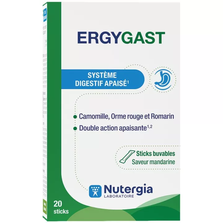 Ergygast Nutergia Système Digestif Apaisé 20 sticks