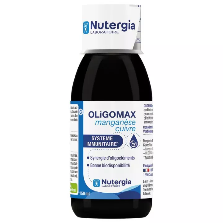 OLIGOMAX MANGANESE-COPPER NUTERGIA oligotherapy