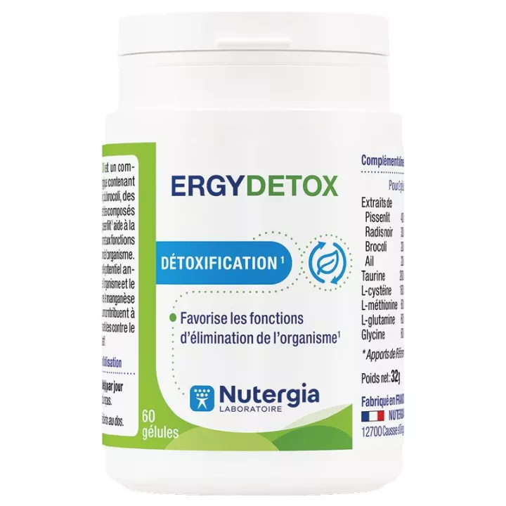 Ergydetox Nutergia Détoxification 60 gélules