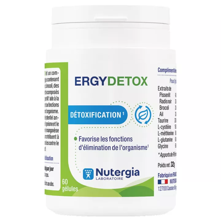 Ergydetox Nutergia Detoxification 60 capsules