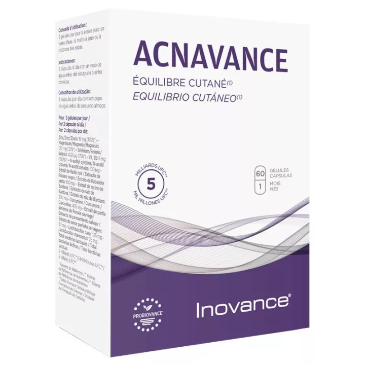 INOVANCE Acnavance Acne skin imperfections 60 softgels