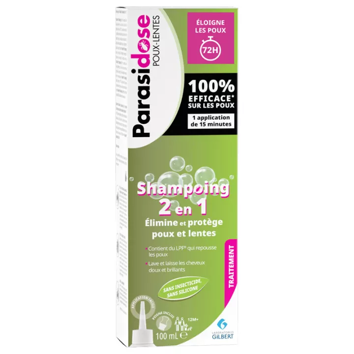 Parasidose Shampoing 2en1 Poux Lentes 100 ml