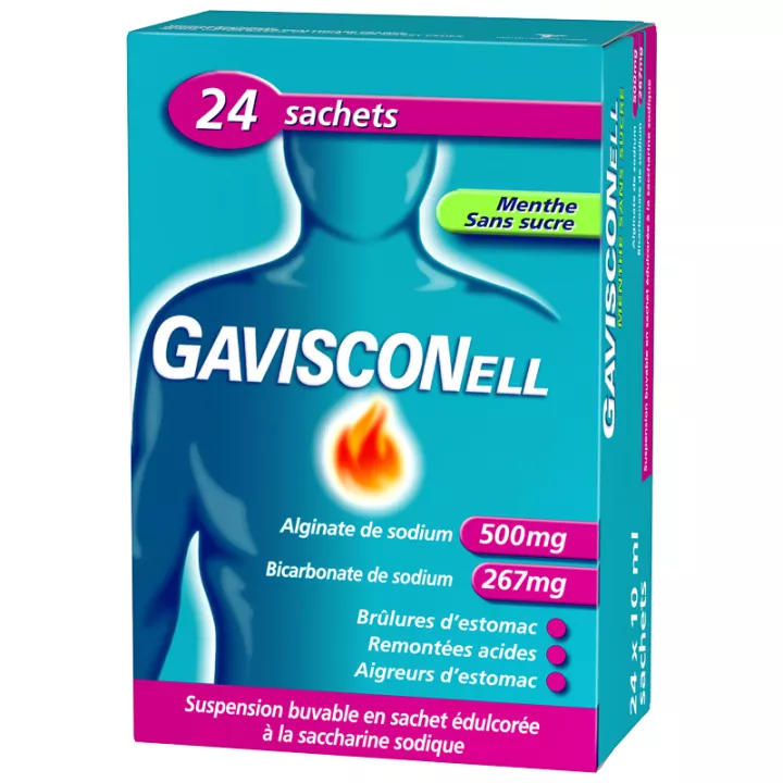 GAVISCONELL MINT SACHETS 10 мл 24 дозированных саше