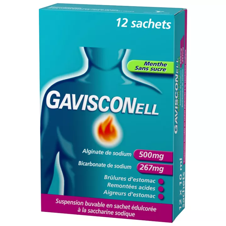 Gavisconnell Zuurlift 12 mint zakjes