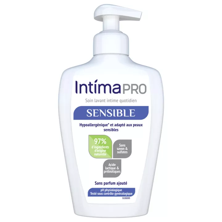 IntimaPro Sensible Гипоаллергенное ежедневное очищающее средство для интимной гигиены 200 мл