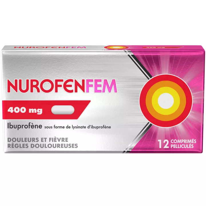 NurofenFem Règles Douloureuses 400 mg 12 comprimés