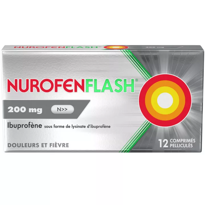 NUROFENFLASH 200mg comprimidos 12