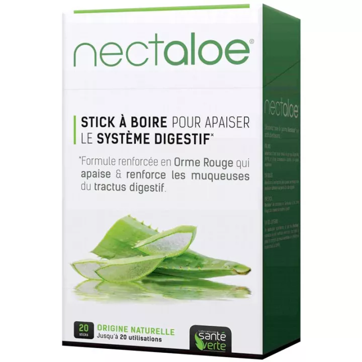 Santé Verte Nectaloe Système Digestif Apaisé 20 sticks