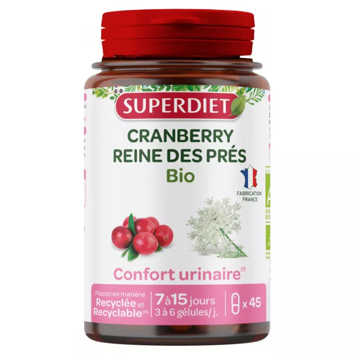 Superdiet Organic Cranberry Meadowsweet 45 capsules