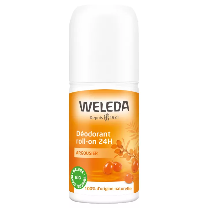 Desodorante Weleda 24 h roll en Espino amarillo.