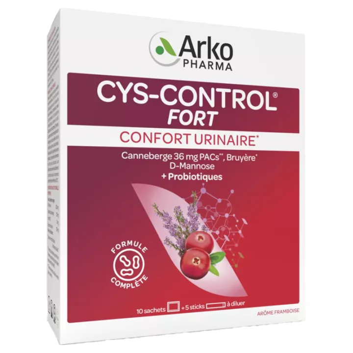 Arkopharma Cys-Control Fort Confort Urinaire 10 sachets + 5 sticks