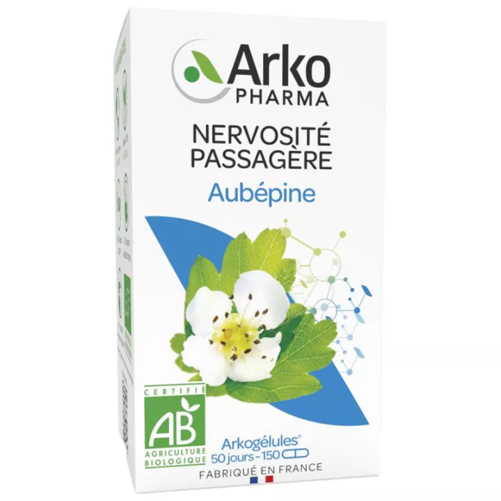 Arkogélules Aubépine Nervosité Passagère Bio 150 gélules