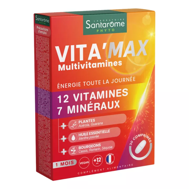 Santarome Vita Max Multivitamines 30 Comprimés
