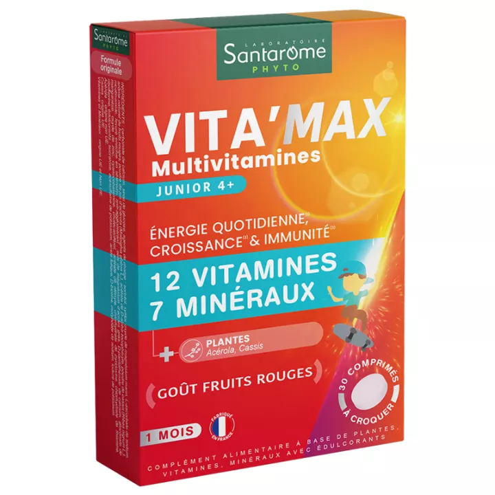 Santarome Vita Max Мультивитамины для детей 30 таблеток