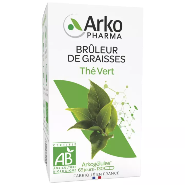 Queimador de gordura de chá verde orgânico Arkocaps