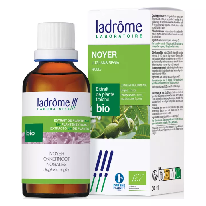 Ladrôme Extraits de Plante Fraiche Bio Noyer 50 ml