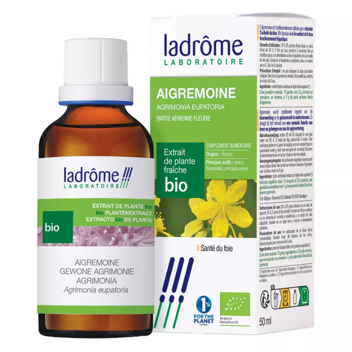 Ladrôme Extraits de Plante Fraîche Bio Aigremoine 50 ml
