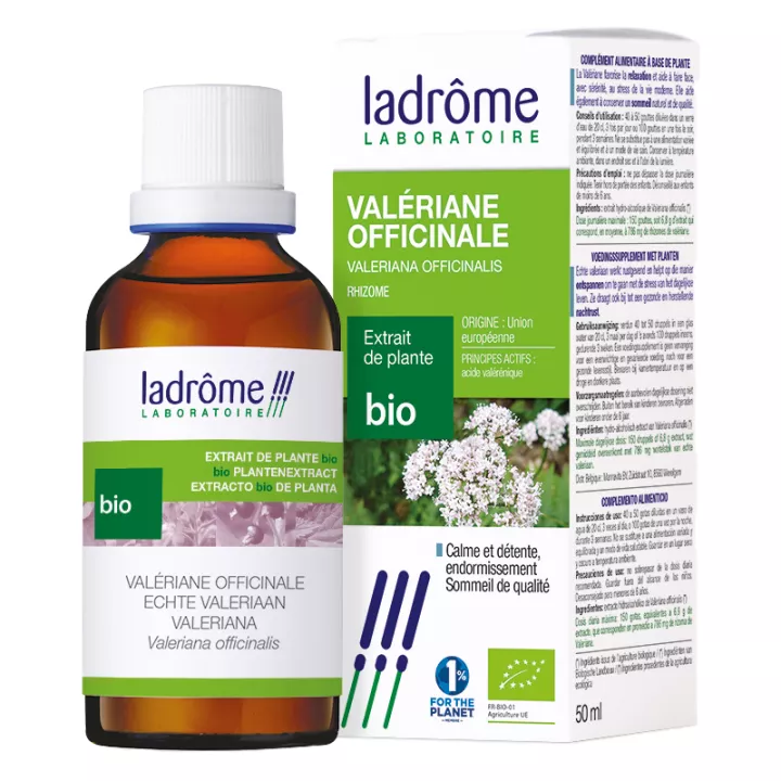Ladrôme Extraits de Plante Bio Valeriane Officinale 50 ml