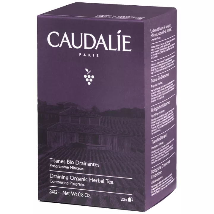 Chás de Ervas Drenantes Orgânicos Caudalie Vinosculpt 24g