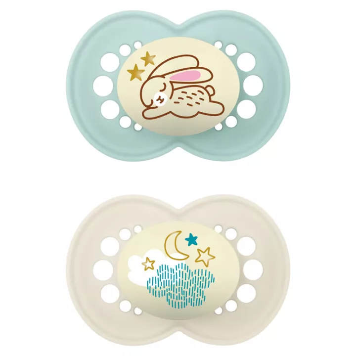 Mam Original Night Pacifier +6 Months set of 2 Ref 23