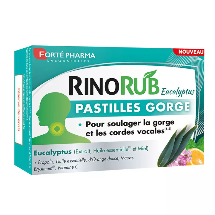 Forté Pharma Rinorub Hals Eukalyptus 20 Pastillen