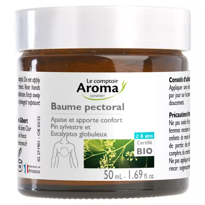 Le Comptoir Aroma Bálsamo Peitoral Orgânico A partir dos 6 anos 50 ml