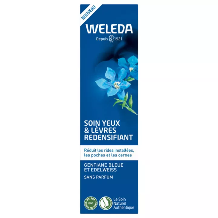 Weleda Gentiane Soin Yeux et Lèvres Redensifiant Bio 10 ml