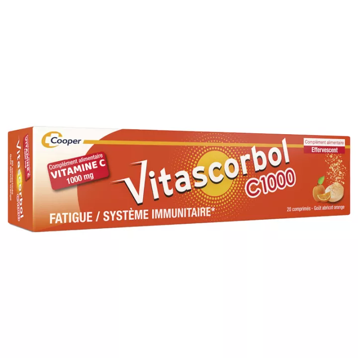 Vitascorbol C1000 Vitamin C 1000 mg 20 effervescent tablets
