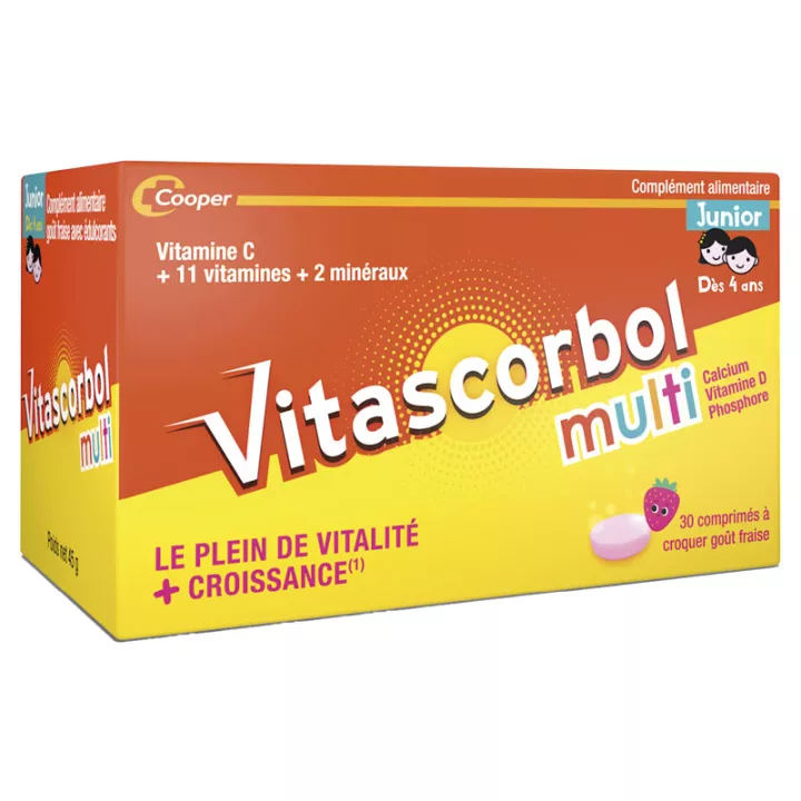 Vitascorbol Multi Júnior 30 comprimidos