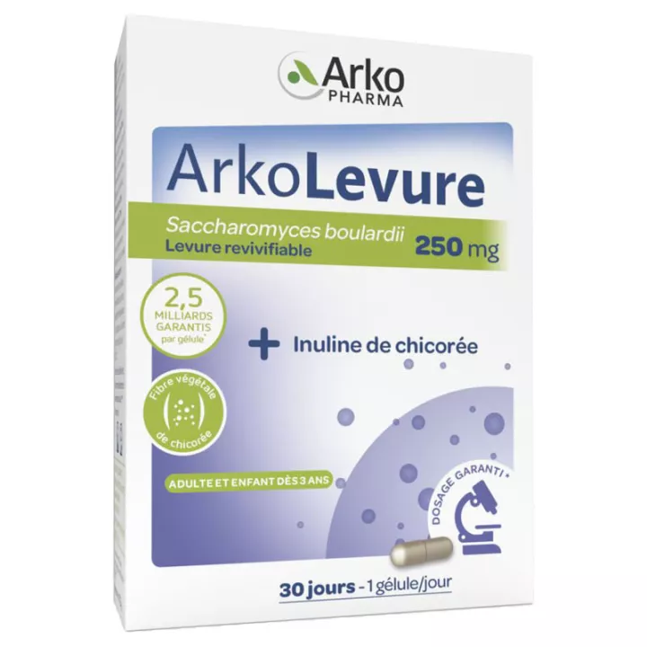 Arkopharma ArkoLevure Levure Revivifiable 250 mg 30 gélules