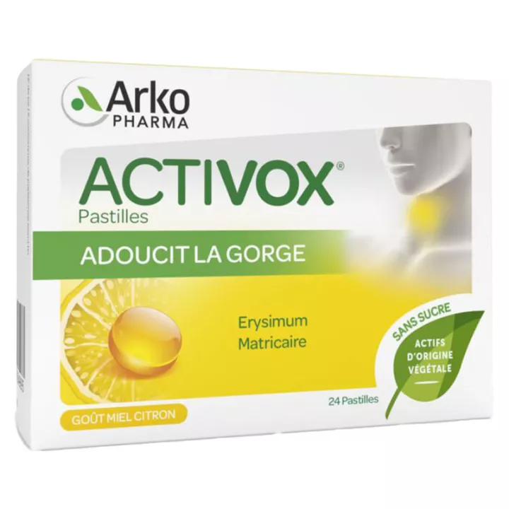 Arkopharma Activox успокаивает горло 24 пастилки