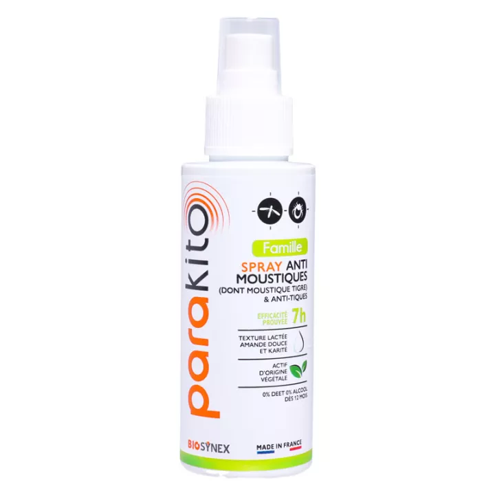 Biosynex Parakito Famille Spray Anti-Moustiques & Anti-Tiques 75 ml