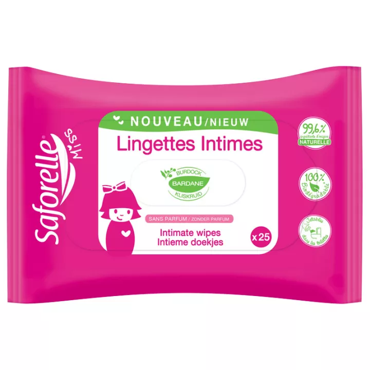 Saforelle Miss 25 Intimate Wipes